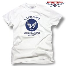 画像10: THE MAVERICKS ブランド ミリタリー Tシャツ メンズ 半袖 アメ カジ USAF エアフォース 白 ホワ イト (10)