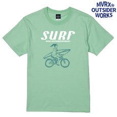 画像1: Tシャツ 半袖 メンズ レディース MVRX ブランド SURF モデル 自転車 サーフ サーフィン メロン グリーン (1)