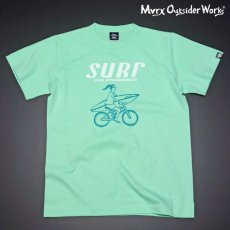 画像2: Tシャツ 半袖 メンズ レディース MVRX ブランド SURF モデル 自転車 サーフ サーフィン メロン グリーン (2)