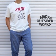 画像2: Tシャツ 半袖 メンズ レディース MVRX ブランド SURF モデル 自転車 サーフ サーフィン 白 ホワイト (2)