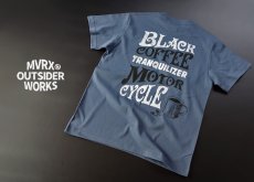 画像10: Tシャツ 半袖 メンズ 綿 MVRX ブランド BLACK COFFEE モデル バイク カフェ 青 ブルー グレー (10)