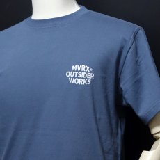 画像6: Tシャツ 半袖 メンズ 綿 MVRX ブランド BLACK COFFEE モデル バイク カフェ 青 ブルー グレー (6)