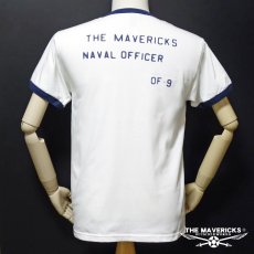画像7: Tシャツ US NAVY 米海軍  ロゴ ミリタリー トリム リンガ ー Ｔシャツ 白 紺 ネイビー (7)