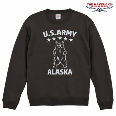 画像1: ミリタリー スウェット トレーナー THE MAVERICKS ブランド 長袖 10oz 裏起毛 米陸軍アラスカ US.ARMY スミクロ (1)