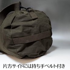 画像6: ワックスキャンバス 生地 ボストンバッグ 2WAY ショルダー ROTHCO ロスコ ブランド オリーブ (6)