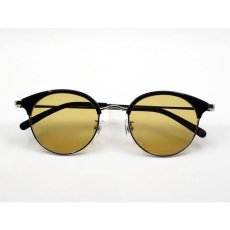 画像7: 日本製 サングラス メンズ おしゃれ サーモント 型 鯖江 職人 ハンドメイド ラウンド型 ブラック イエロー (7)