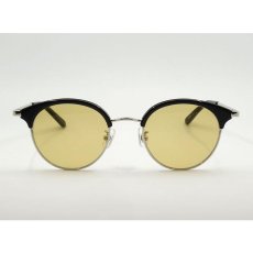 画像4: 日本製 サングラス メンズ おしゃれ サーモント 型 鯖江 職人 ハンドメイド ラウンド型 ブラック イエロー (4)