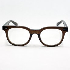 画像4: 日本製 鯖江 めがね 眼鏡 フレーム 職人 ハンドメイド ウェリントン 新品 ブラウン 茶 UVカット (4)