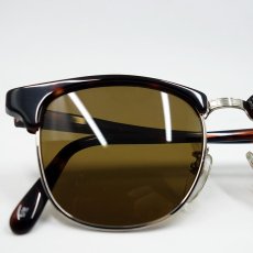 画像4: 日本製 サングラス 眼鏡フレーム セルフレーム 鯖江 職人ハンドメイド サーモント べっ甲柄 ブラウン (4)