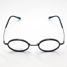 画像4: 日本製 ベータチタン セルロイド メガネ フレーム 職人ハンドメイド 鯖江 ラウンド型 マットブラック (4)