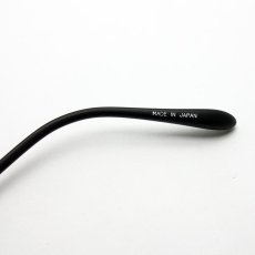 画像10: 日本製 ベータチタン セルロイド メガネ フレーム 職人ハンドメイド 鯖江 ラウンド型 マットブラック (10)