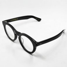 画像4: 日本製 鯖江 眼鏡 フレーム 職人 ハンドメイド ラウンド ボストン UVカット 新品 ブラック 黒 (4)