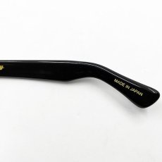 画像7: 日本製 鯖江 眼鏡 フレーム 職人 ハンドメイド ラウンド ボストン UVカット 新品 ブラック 黒 (7)