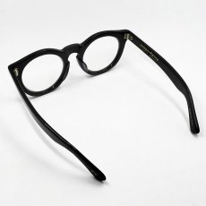 画像6: 日本製 鯖江 眼鏡 フレーム 職人 ハンドメイド ラウンド ボストン UVカット 新品 ブラック 黒 (6)