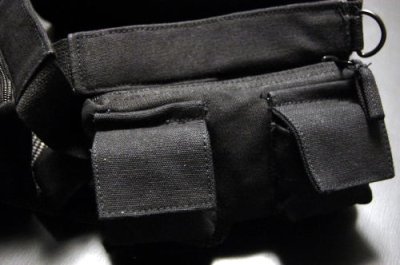 画像2: ウェストバッグ メンズ ミリタリー ヒップバッグ キャンバス地 ROTHCO ロスコ 社製 7ポケット 新品 / ブラック 黒