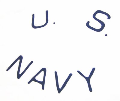 画像2: Tシャツ US NAVY 米海軍  ロゴ ミリタリー トリム リンガ ー Ｔシャツ / 白 紺 ネイビー