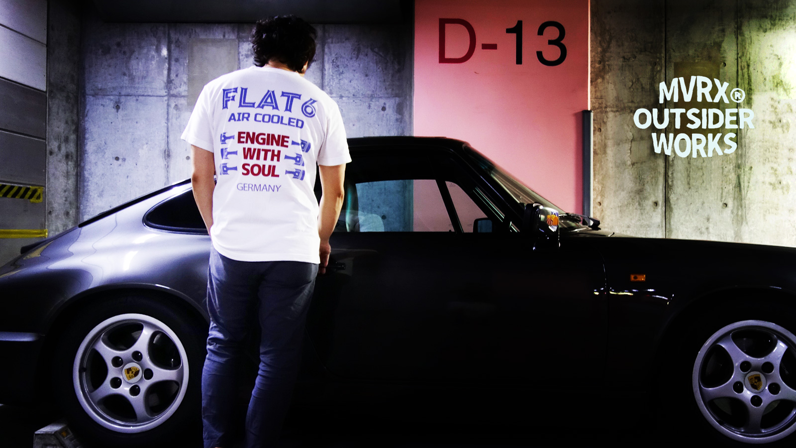 MVRX 半袖 Ｔシャツ FLAT6 モデル 白