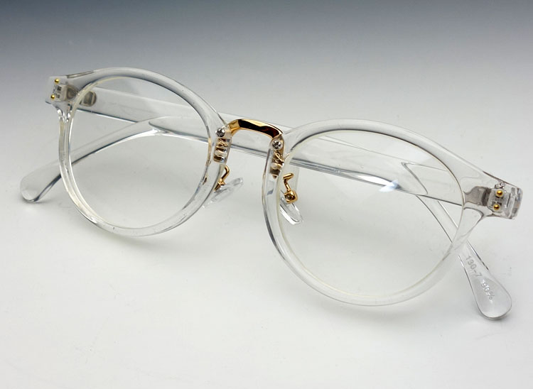 伊達メガネ　メガネ　眼鏡　ボストン　べっ甲柄フレーム　新品未使用品