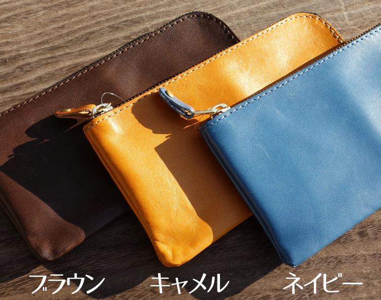 「栃木レザー」使用の日本製 本革 コンパクト 財布 ウォレット 新品