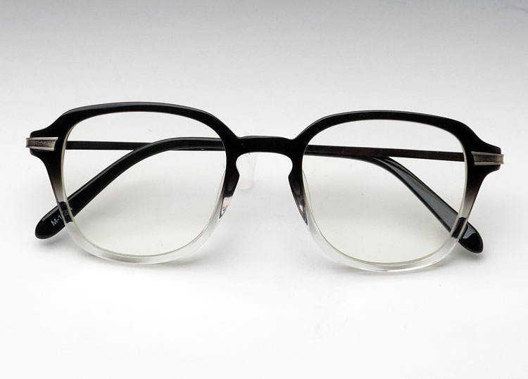 メガネフレーム 鯖江 職人ハンドメイド メタル＆セルの個性派ボストン型 眼鏡 新品