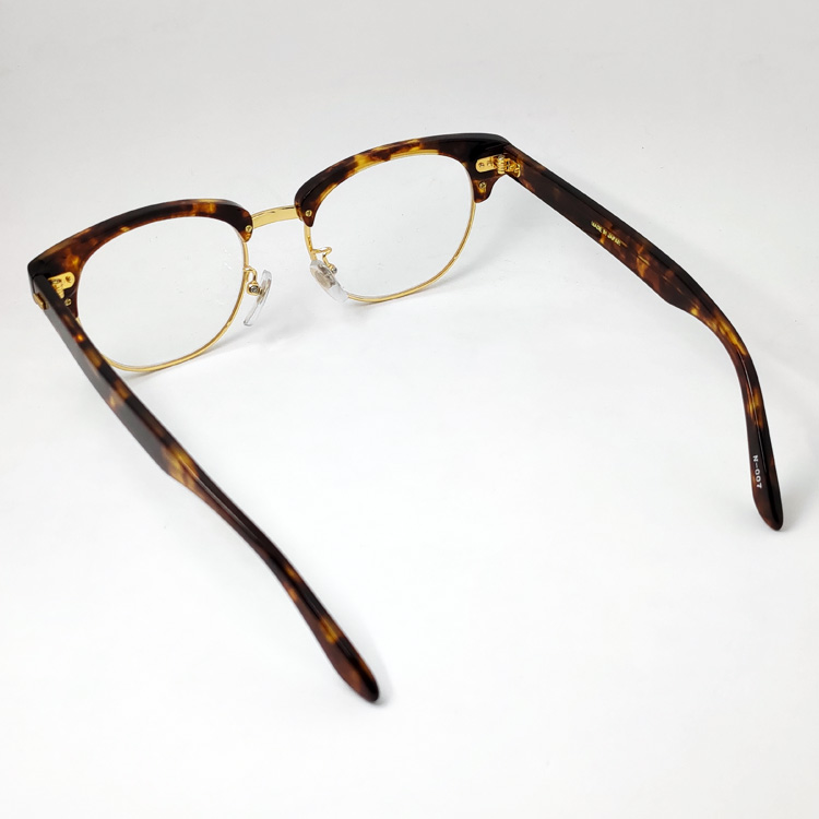 日本製 眼鏡 セルフレーム 鯖江 職人ハンドメイド サーモント型 べっ甲柄