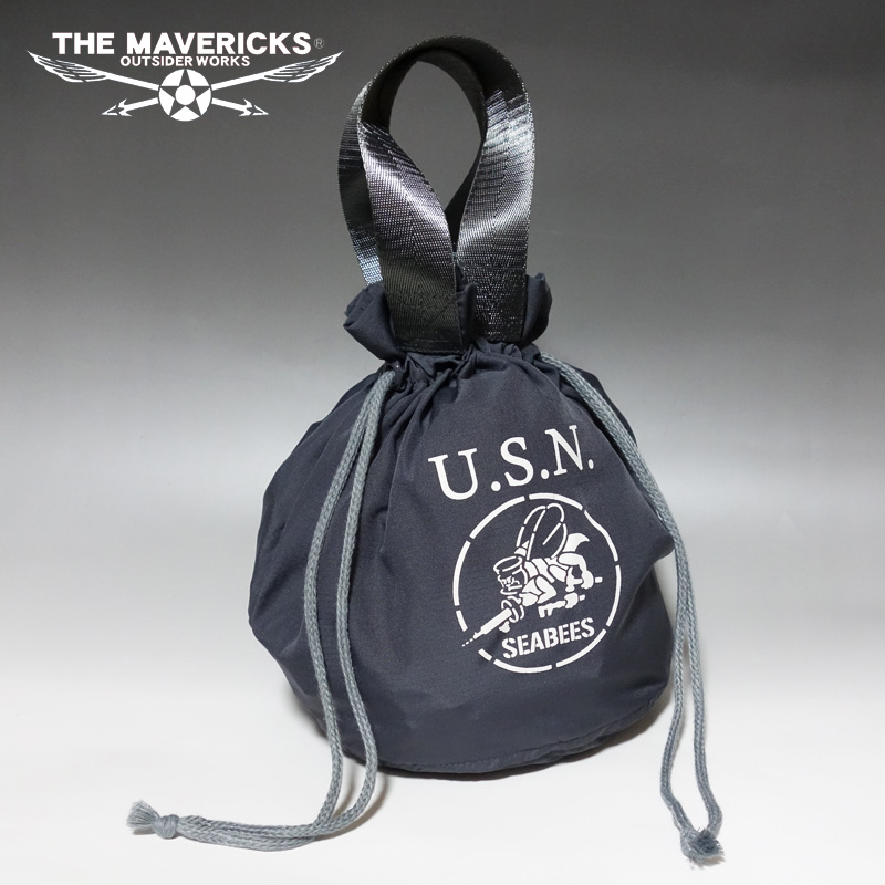 THE MAVERICKS 巾着 ポーチ 合切袋 信玄袋 ミリタリーバッグ 米海軍